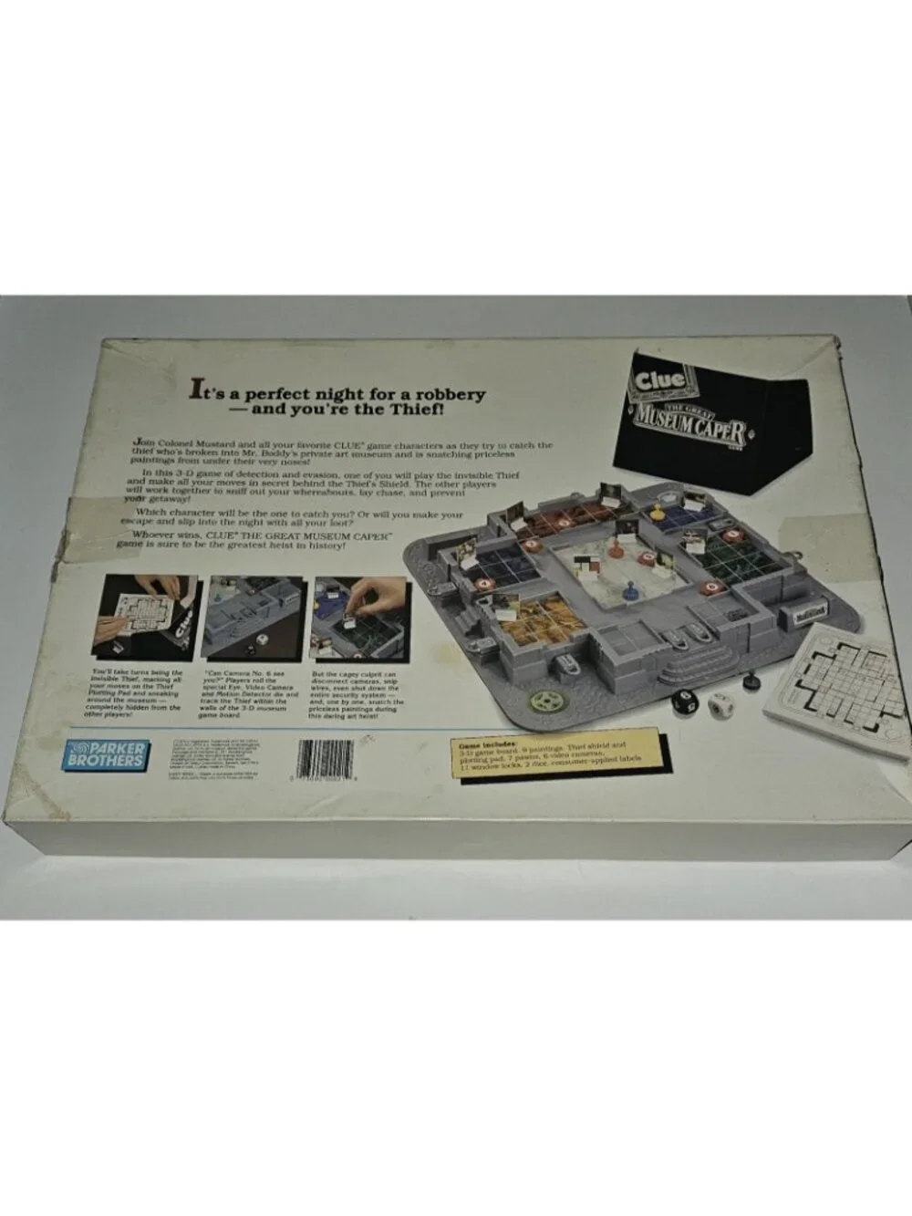 VTG Clue Great Museum Caper 3D Art Theft Mystery Board Game READ
